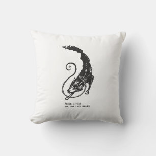Fenrir Fenris is free dog viking norse mythology Throw Pillow