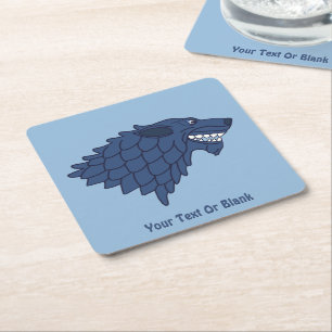 Fenrir/Fenriswolf Square Paper Coaster