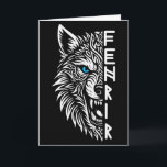 Fenrir Viking Wolf Of Odin Norse Viking Celtic Fen Card<br><div class="desc">Fenrir Viking Wolf Of Odin Norse Viking Celtic Fenrir Wolf</div>