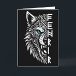 Fenrir Viking Wolf Of Odin Norse Viking Celtic Fen Card<br><div class="desc">Fenrir Viking Wolf Of Odin Norse Viking Celtic Fenrir Wolf</div>