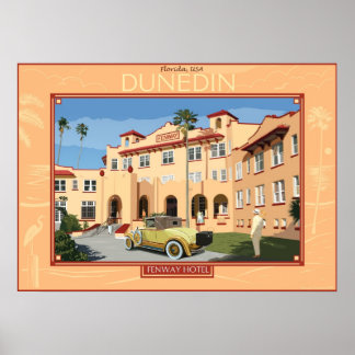 Fenway hotel. Dunedin, Florida Poster