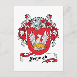 Fenwick Family Crest Postcard