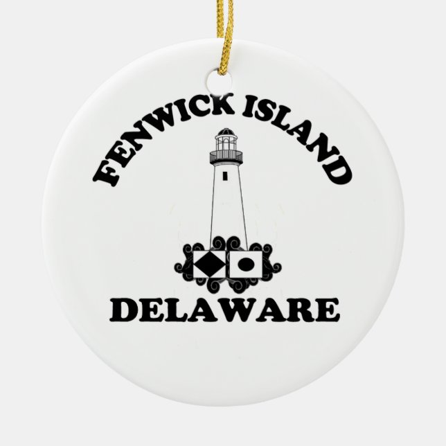 Fenwick Island. Ceramic Ornament (Front)