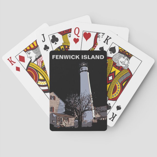 FENWICK ISLAND LIGHT PLAYING CARDS (Back)