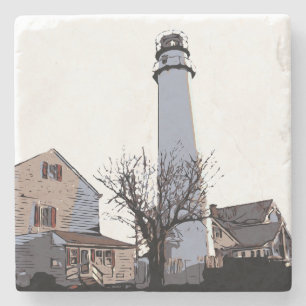 FENWICK ISLAND LIGHT STONE COASTER