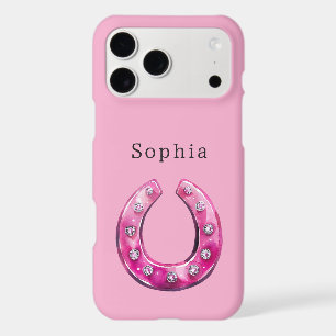 Fer à cheval en faux bijoux de cowgirl rose fémini