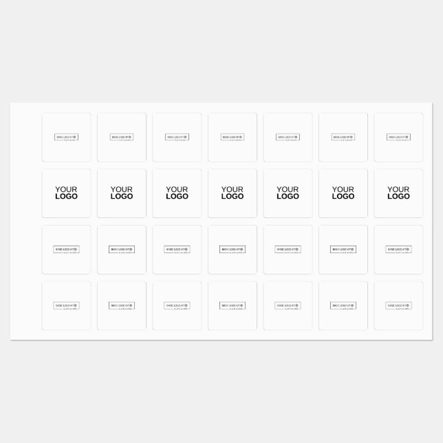 Fer Carré moyen sur Étiquette (Feuille)