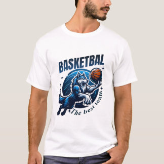 Fer Wolf Basketball T-Shirt Design
