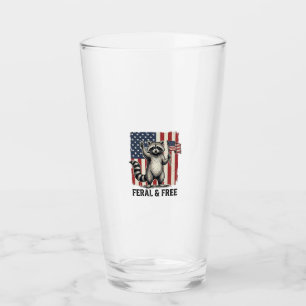Feral and Free Patriotic Raccoon Vintage Shirt Des Glass