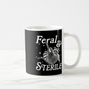 Feral And Sterile, Funny Raccoon Meme Coffee Mug