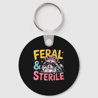 Feral and sterile hysterectomy recovery keychain