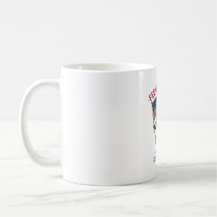 Feral But Free Patriotic Raccoon Vintage Shirt Des Coffee Mug