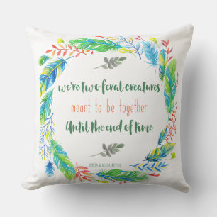 Feral Creatures Throw Pillow