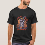 Feral Girl Halloween Spooky Witch Funny Raccoon Pu T-Shirt<br><div class="desc">Feral Girl Halloween Spooky Witch Funny Raccoon Pumpkin Tank Top</div>