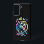 Feral Girl Summer Opossum Tie Dye Raccoon Samsung Galaxy Case<br><div class="desc">Feral Girl Summer Opossum Tie Dye Raccoon</div>