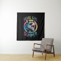 Feral Girl Summer Opossum Tie Dye Raccoon