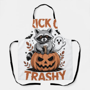 Feral Halloween Trick or Trashy Apron