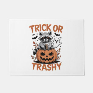 Feral Halloween Trick or Trashy Doormat