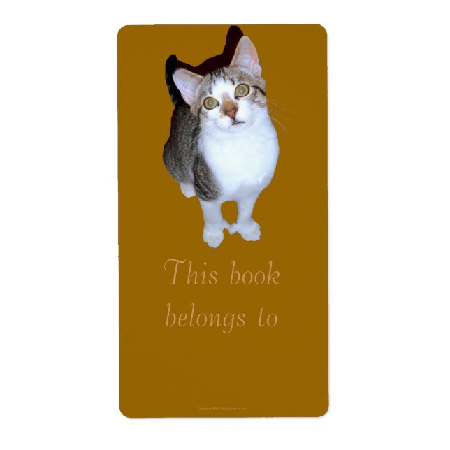 Feral Kitten "Hemming" Bookplate (Front)