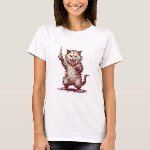 Feral Possum Knife Funny T-Shirt