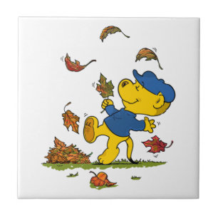 Ferald Amongst The Autumn Leaves Tile