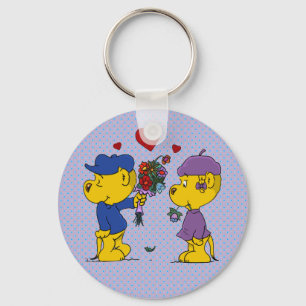 Ferald and Sahsha Ferret Keychain