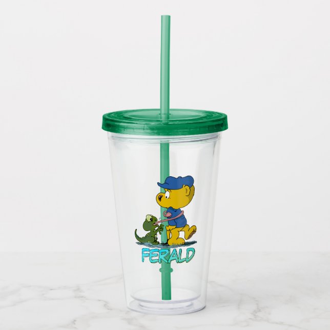 Ferald and The Baby Lizard Acrylic Tumbler (Front)