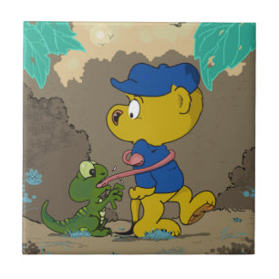 Ferald and the Baby Lizard Tile