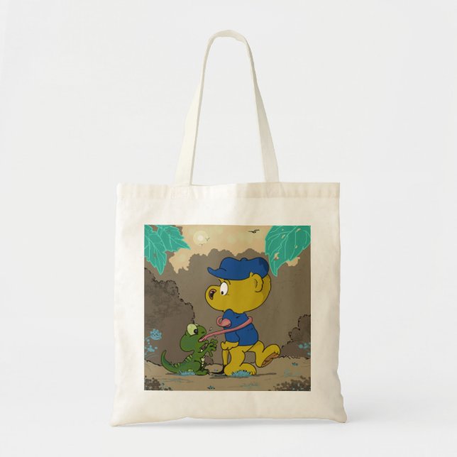 Ferald and The Baby Lizard Tote Bag (Front)