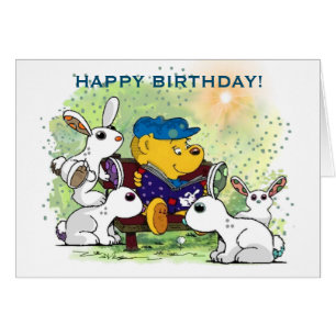 Ferald and The Bunnies Birthday Card
