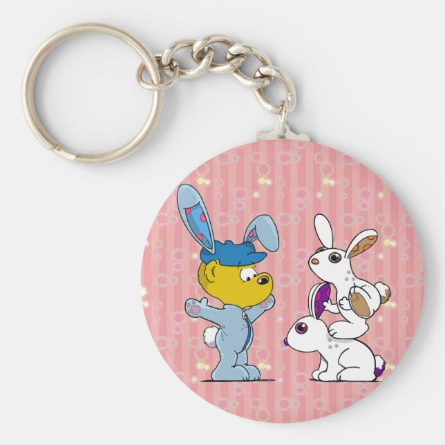 Ferald  and The Bunniez Keychain (Front)