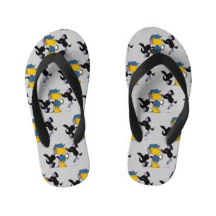 Ferald and The Pesky Crows Kid's Flip Flops