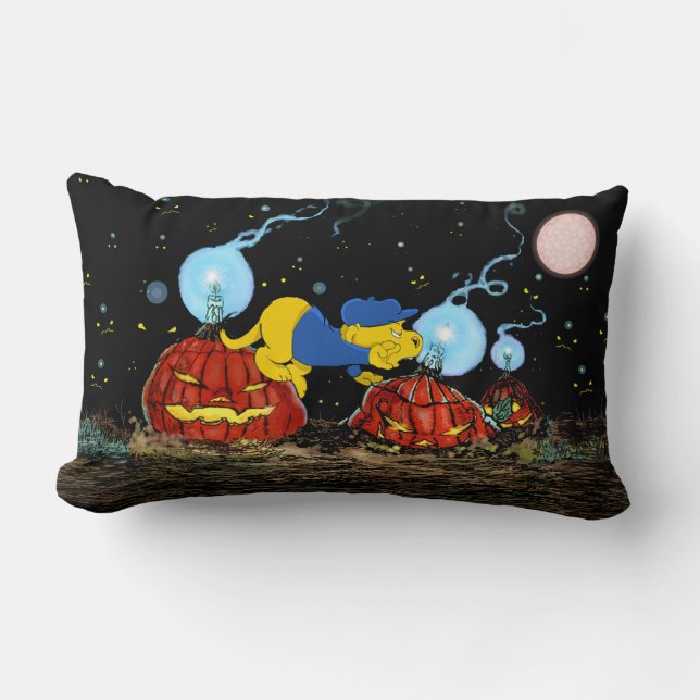 Ferald and The Rotten Pumpkins Throw Pillow (Front)