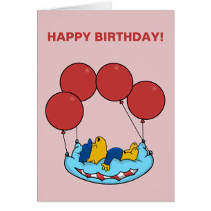 Ferald Birthday Balloon Card