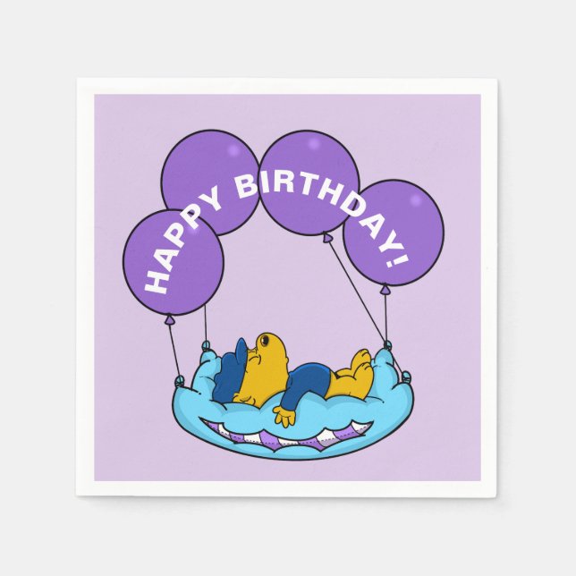Ferald | Birthday Balloon Napkin (Front)