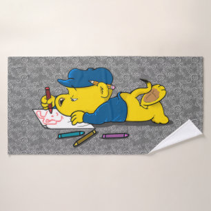 Ferald Dessin Avec Crayons Serviette De Bain