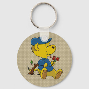 Ferald Eating Roses Keychain