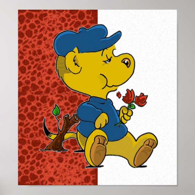 Ferald Eating Roses Poster (Front)