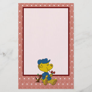 Ferald Eating Roses Stationery