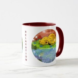 Ferald Napping By The Sunflowers Mug