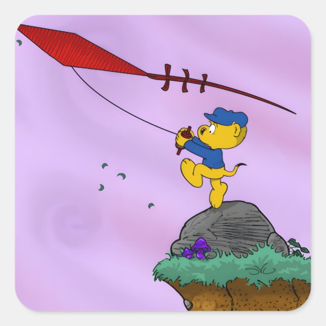 Ferald Picture Book Square Sticker (Front)