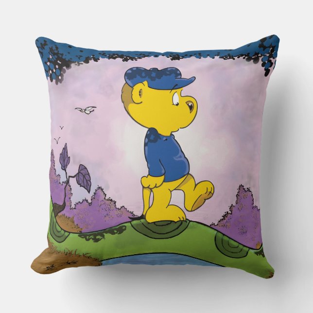 Ferald Picture Book  Throw Pillow (Front)