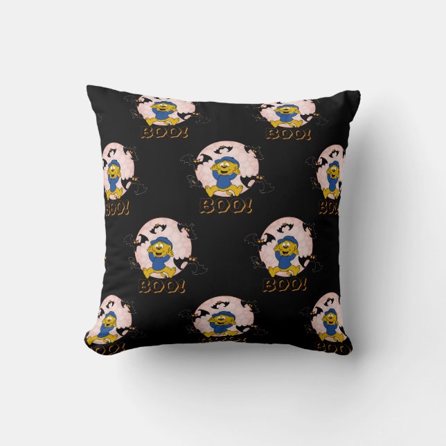 Ferald Scaring The Bats Throw Pillow (Front)