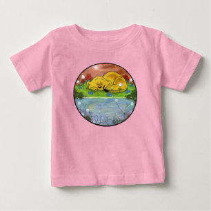 Ferald Sleeping By The Sunflowers Baby T-Shirt