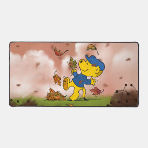 Ferald's Autumn Leaves Kids Desk Mat
