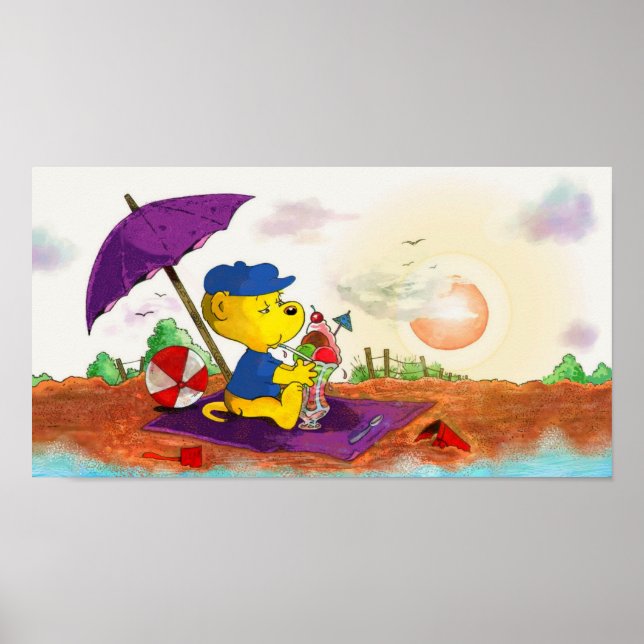 Ferald's Ice-Cream Beach Delight Poster (Front)