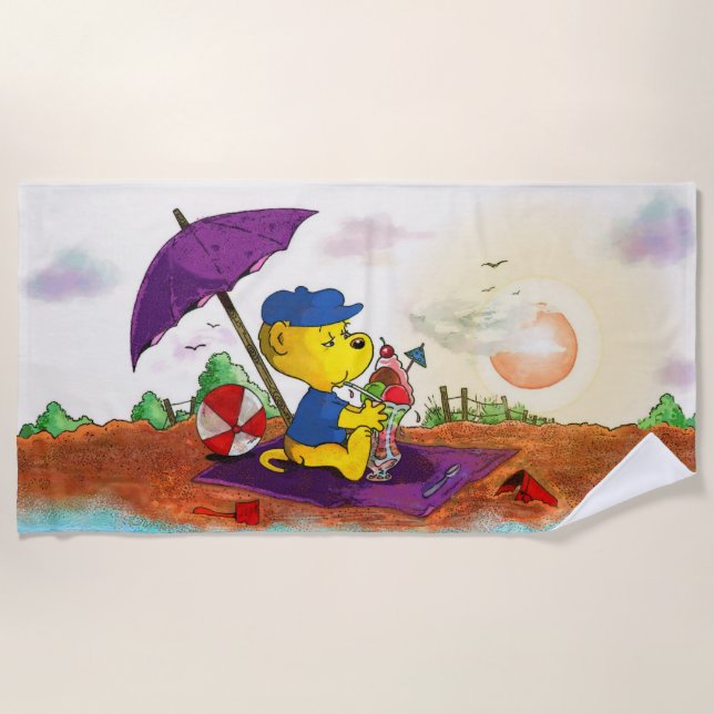 Ferald's Ice-Cream Beach Delight Towel (Front)