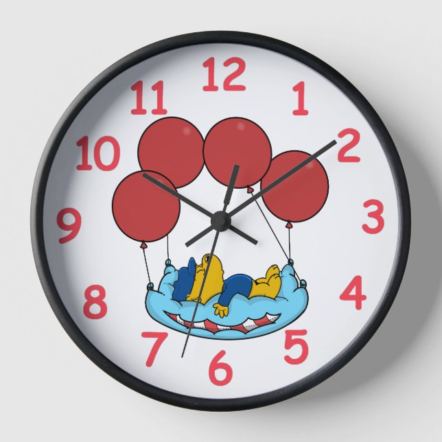 Ferald's Pillow Balloons Clock (Front)