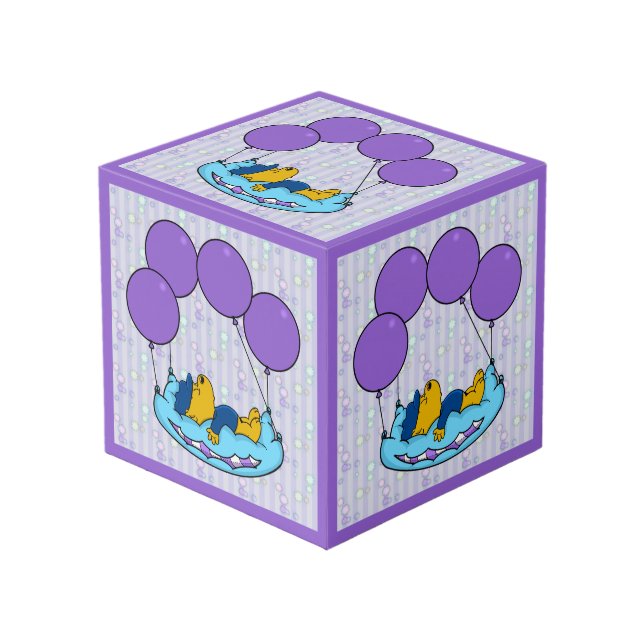 Ferald's Pillow Balloons Cube (Front Angled)