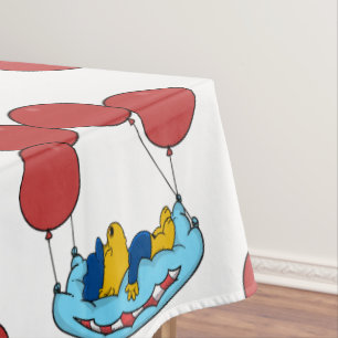 Ferald's Pillow Balloons Tablecloth